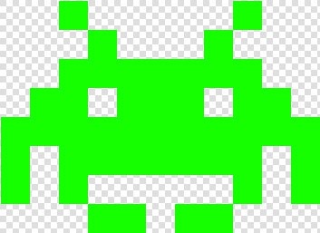 Space Invaders Alien Png Image Background   Very Easy Pixel Art  Transparent PngTransparent PNG