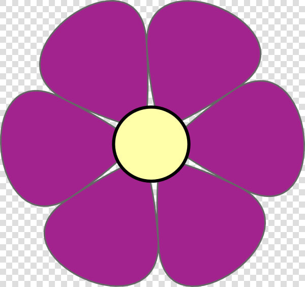 Purple Flower Clip Art At Clker   Flower Daisy Clipart  HD Png DownloadTransparent PNG