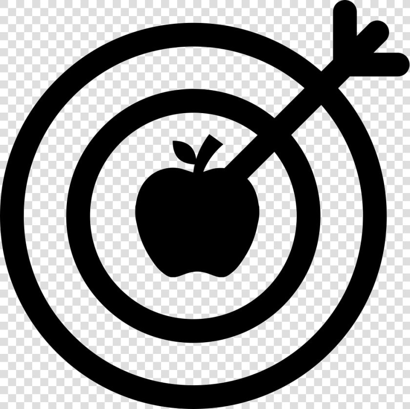 Dart On The Objective Center On An Apple   Business Goal Icon Png  Transparent PngTransparent PNG