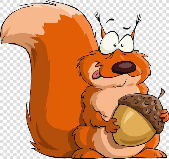 Cartoon Squirrel Clipart   Squirrels Gathering Nuts Meme  HD Png DownloadTransparent PNG