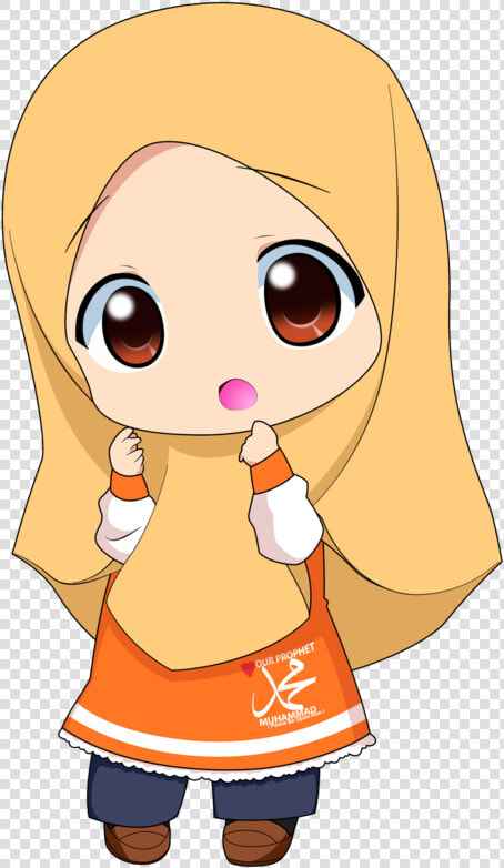Cute Chef Muslimah Cartoon  HD Png DownloadTransparent PNG