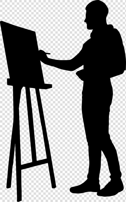 Painter Silhouette Png  Transparent PngTransparent PNG