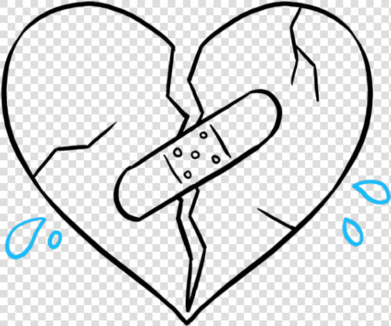 Drawn Broken Heart Sketching   Cool Broken Heart Drawings  HD Png DownloadTransparent PNG