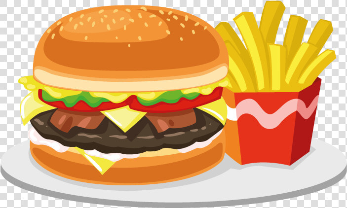 Junk Food Hamburger Fast Food Cheeseburger French Fries   Junk Food Clipart Png  Transparent PngTransparent PNG