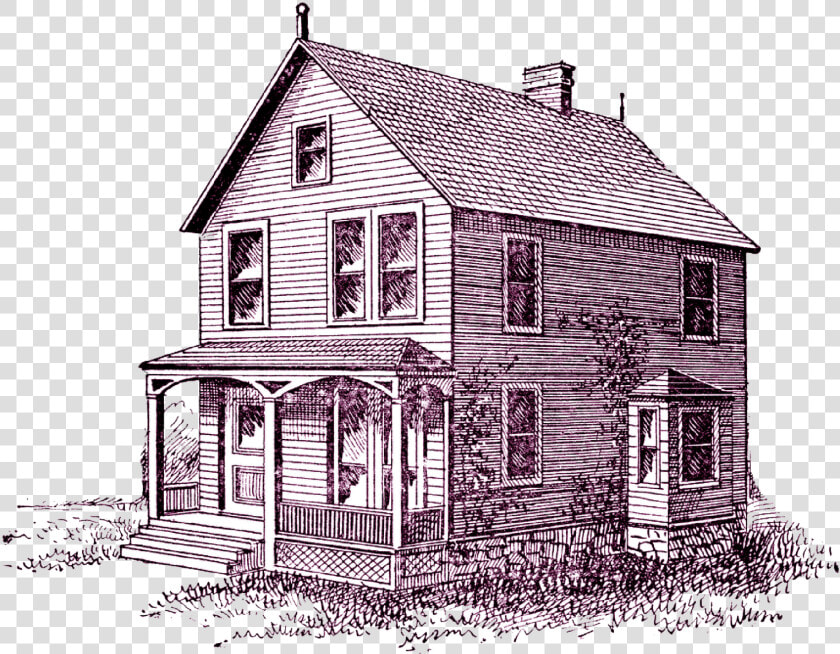 Farmhouse Clipart Drawing   Old Farm House Clipart  HD Png DownloadTransparent PNG