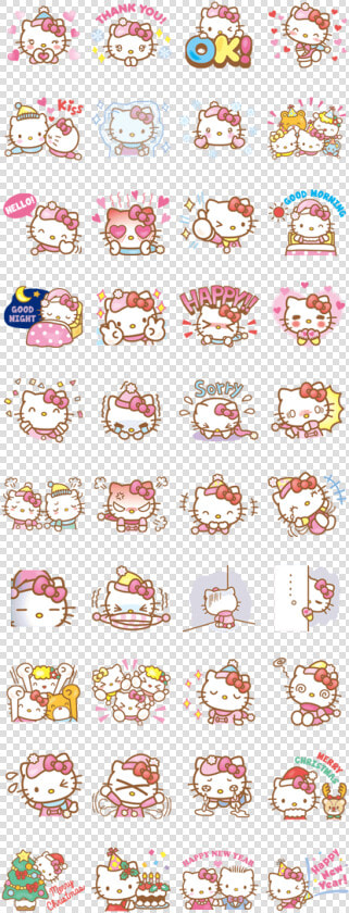 Cute Line Stickers Sanrio  HD Png DownloadTransparent PNG