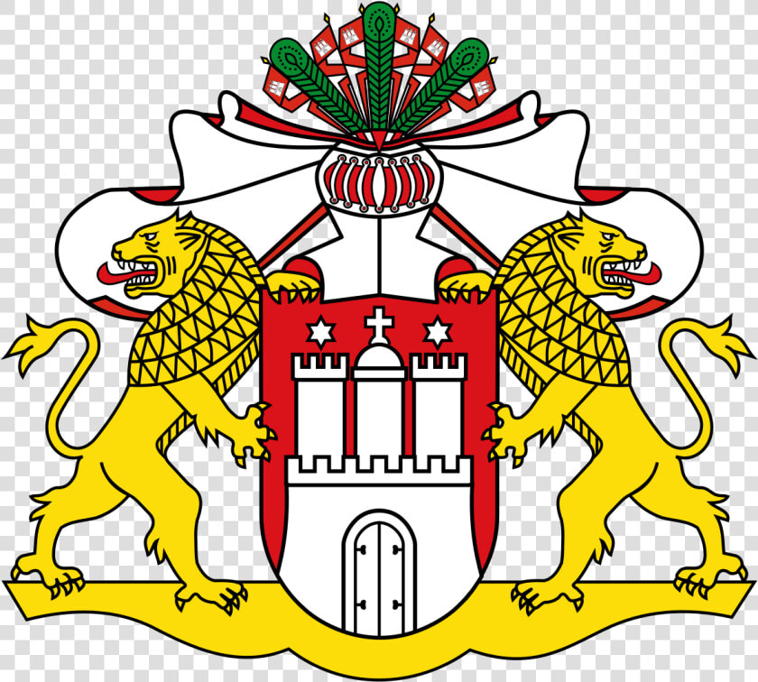 Transparent Coat Of Arms Template Png   Hamburg State Flag  Png DownloadTransparent PNG