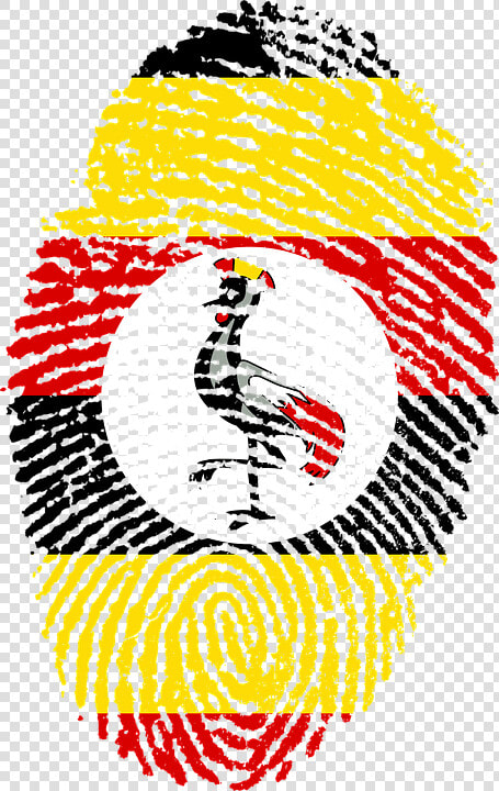 Uganda 653059 960 720 Clipart   Png Download   Uganda Flag Fingerprint  Transparent PngTransparent PNG
