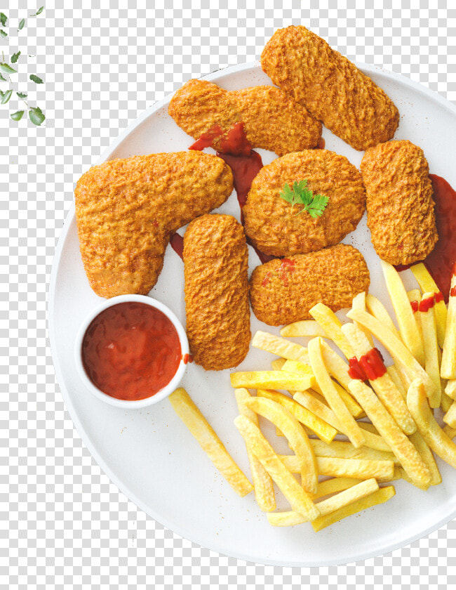Clip Art Nugget Hamburger Fried Ketchup   French Fries And Nuggets  HD Png DownloadTransparent PNG