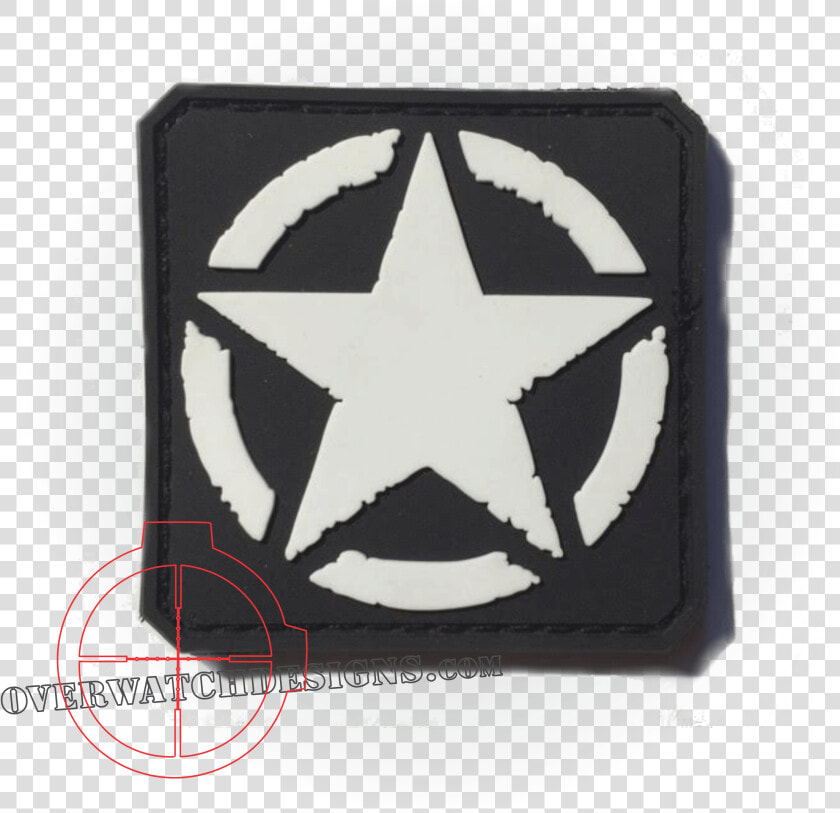 Invasion Star Patch  Black   Willys Jeep Decal Set  HD Png DownloadTransparent PNG