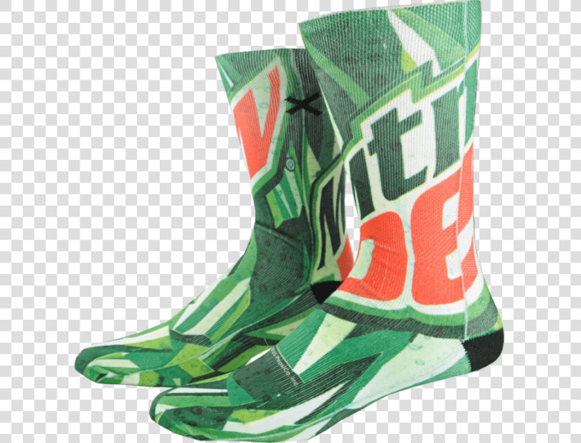 Mountain Dew Socks   Mt Dew Socks  HD Png DownloadTransparent PNG