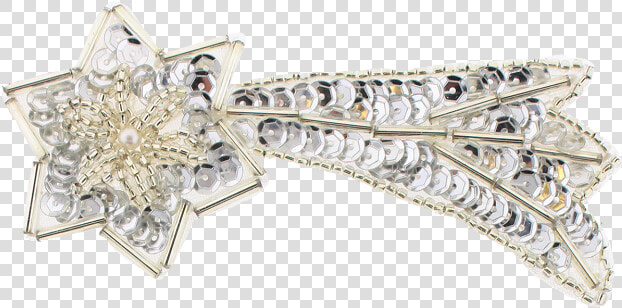 Shooting Stars Beaded  Pearl And Sequin Applique   Body Jewelry  HD Png DownloadTransparent PNG