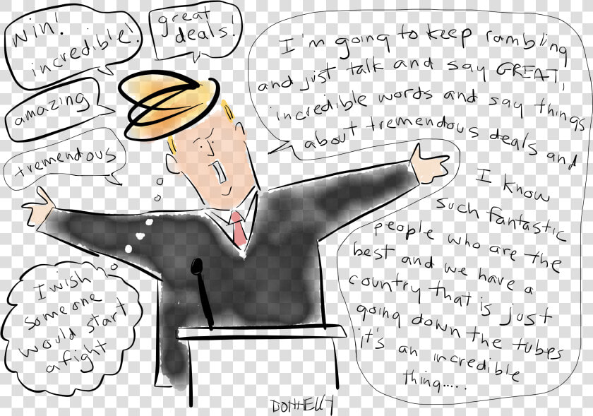 Donald Trump Drawing Easy Trace  HD Png DownloadTransparent PNG