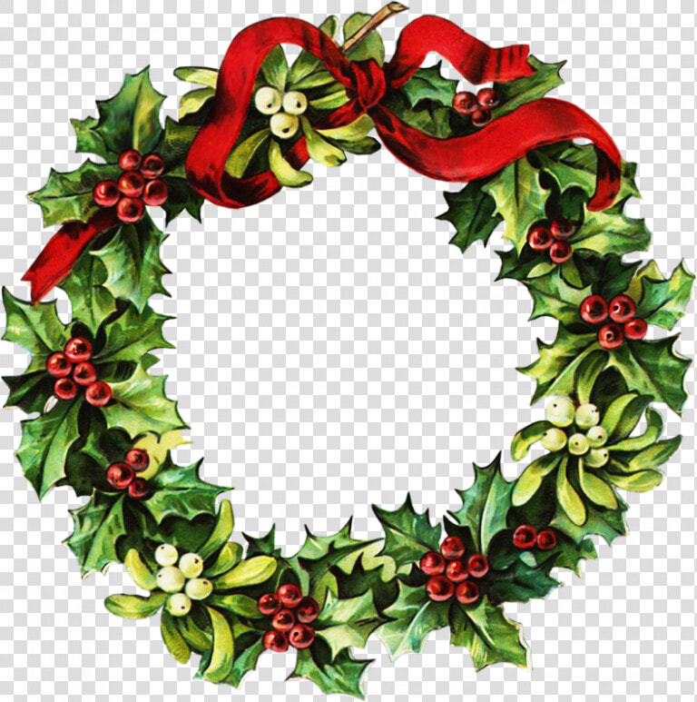 Transparent Christmas Candles Clipart   Christmas Wreath Clip Art  HD Png DownloadTransparent PNG