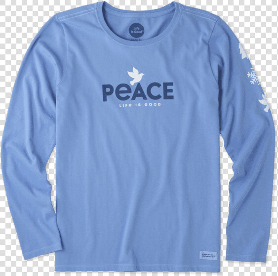 Women S Peace Dove Long Sleeve Crusher Tee   Long sleeved T shirt  HD Png DownloadTransparent PNG