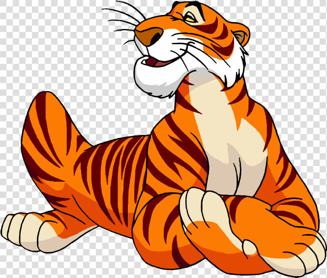 Shere Khan The Jungle Book Bagheera Tiger Cartoon   Cartoon Jungle Book Tiger  HD Png DownloadTransparent PNG