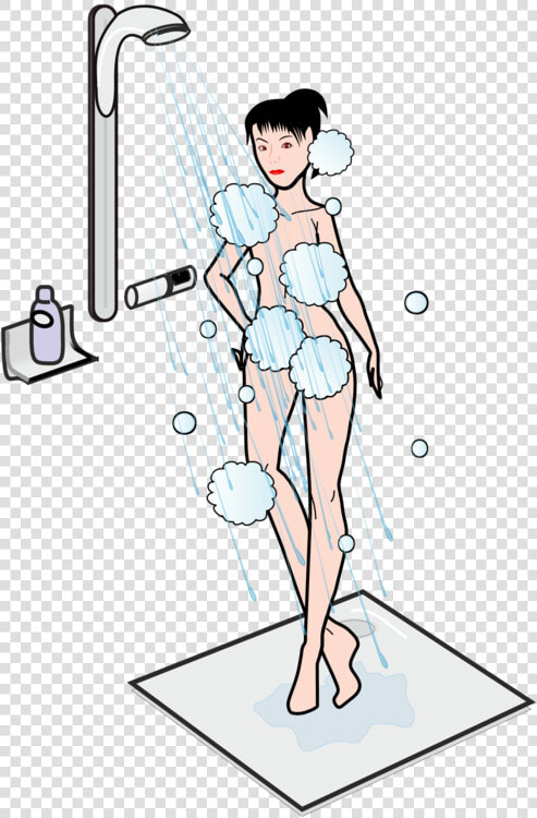 Art trunk shoe   Woman Shower Cartoon Png  Transparent PngTransparent PNG