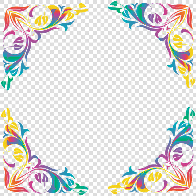 Decoration  Corner  Border  Frame  Design  Pattern   Flower Decorative Border Design  HD Png DownloadTransparent PNG