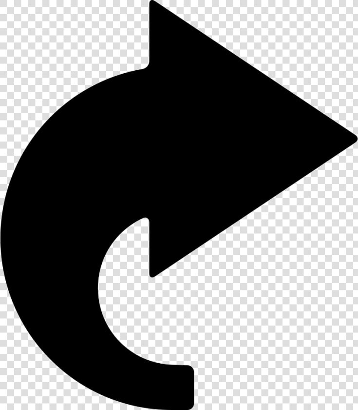 Curved Right Black Arrow   Curved Directional Arrows Top View  HD Png DownloadTransparent PNG