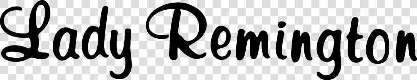 Lady Remington Logo Png Transparent   Calligraphy  Png DownloadTransparent PNG