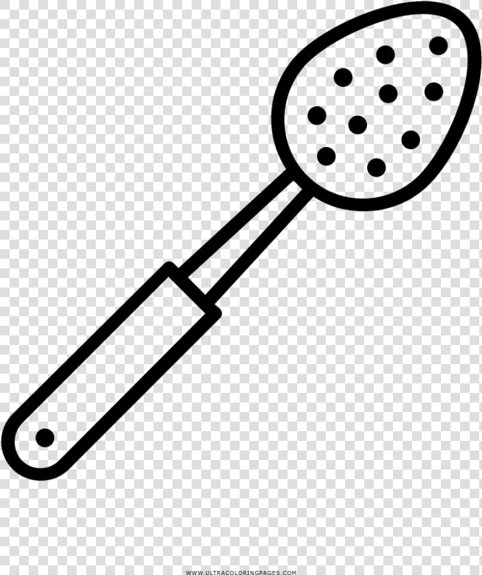 Cooking Utensils Coloring Page   Black And White Spatula  HD Png DownloadTransparent PNG