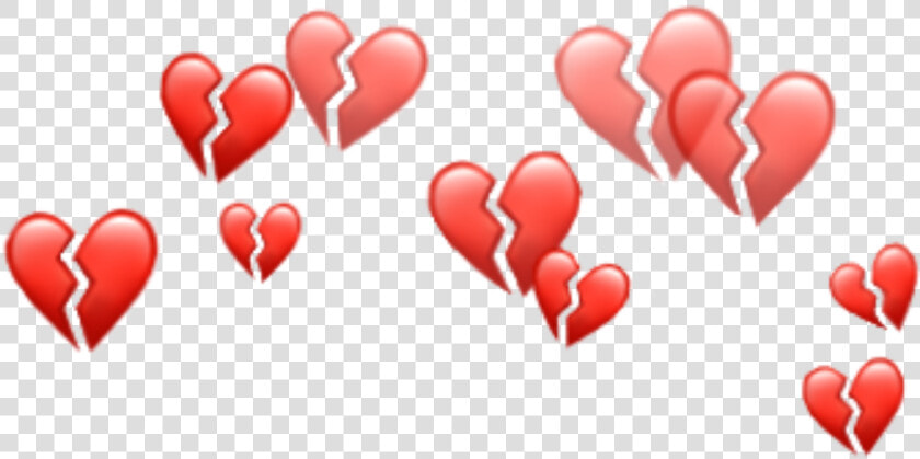 Heart Hearts Emoji Emojis Crown Red Tumblr   Snapchat Heart Filter  HD Png DownloadTransparent PNG