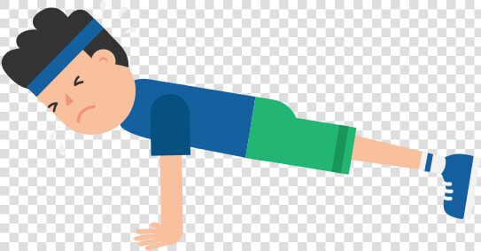 Cartoon Person Doing Push Ups  HD Png DownloadTransparent PNG