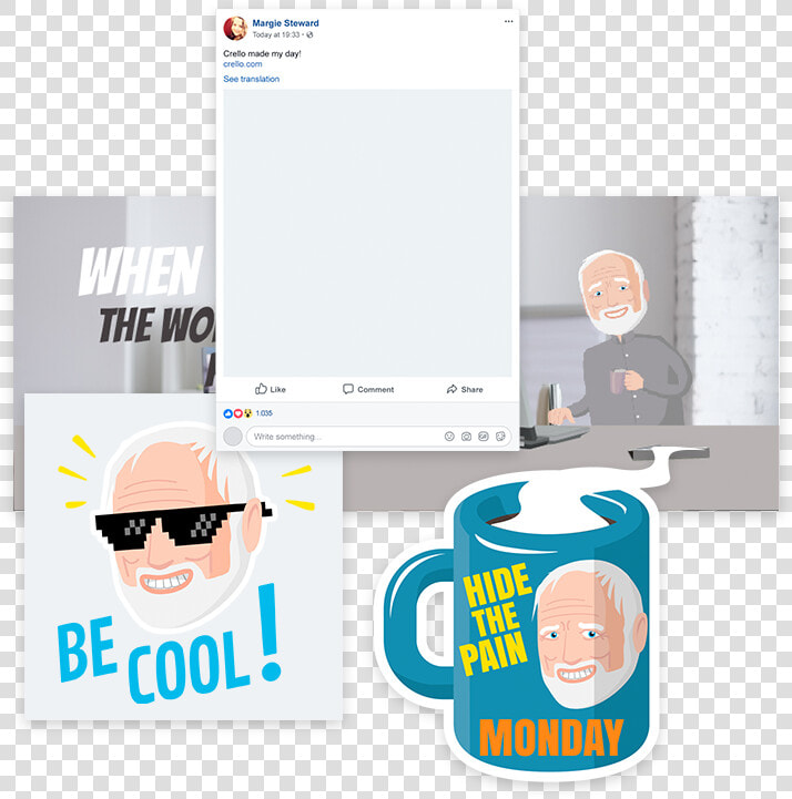 Hide The Pain Harold Png   Illustration  Transparent PngTransparent PNG