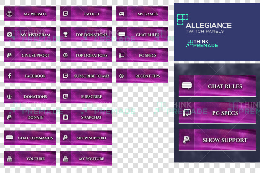 Free Panels Twitch Png  Transparent PngTransparent PNG