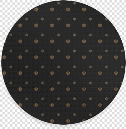 Golden Snowflakes On A Midnight Black Background Round   ドット 柄 壁紙  HD Png DownloadTransparent PNG
