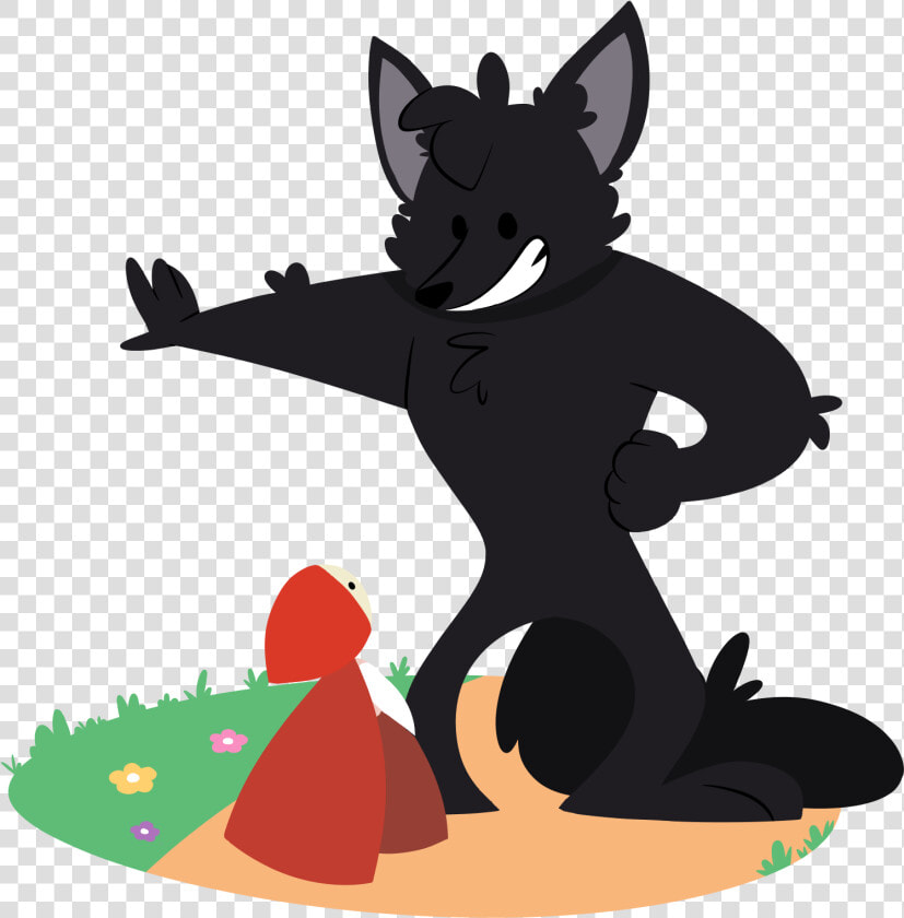Wolf Clipart Red Riding Hood   Little Red Riding Hood Fox  HD Png DownloadTransparent PNG