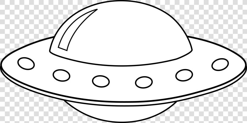 Pin Drawn Ufo Spaceship   Clipart Ufo Black And Ưihte  HD Png DownloadTransparent PNG