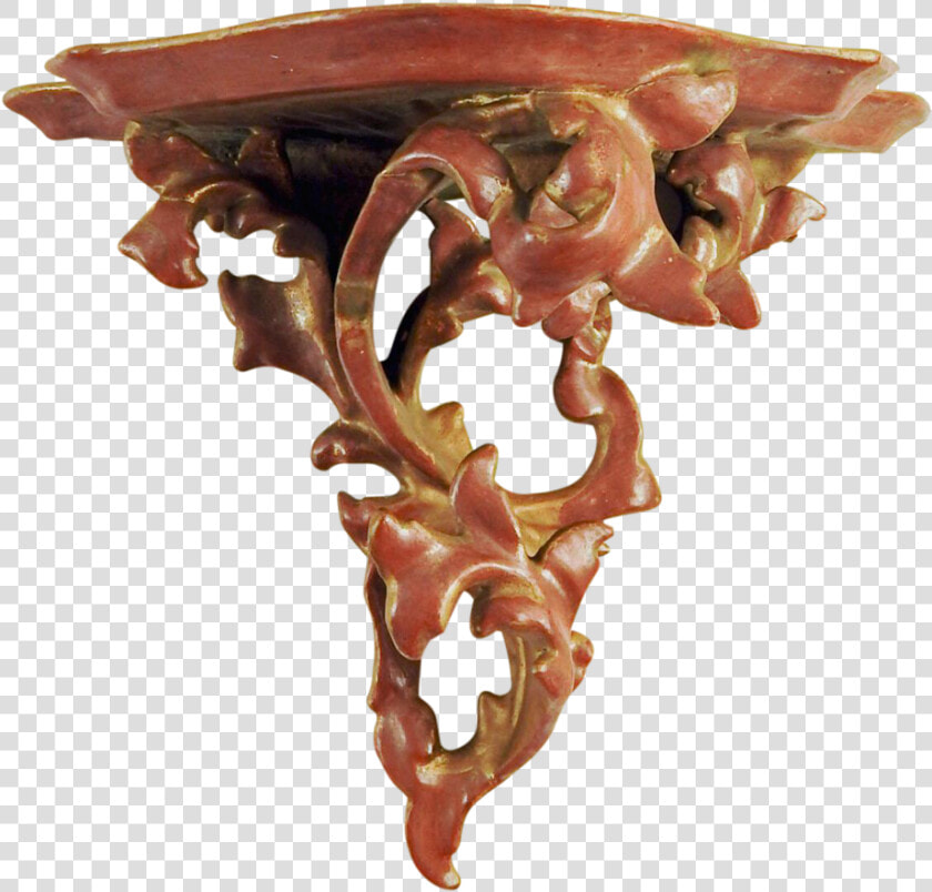 Italian Carved Gilt Wood Wall Shelf Bracket  HD Png DownloadTransparent PNG