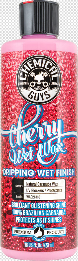 Cherry Wet Wax Brilliant Glistening Shine Carnauba   Chemical Guys Cherry Wet Wax  HD Png DownloadTransparent PNG