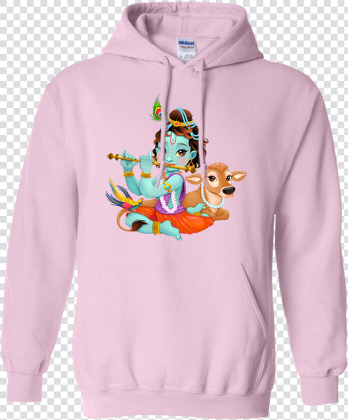Baby Krishna With Sacred Cow T Shirt  amp  Hoodie  HD Png DownloadTransparent PNG