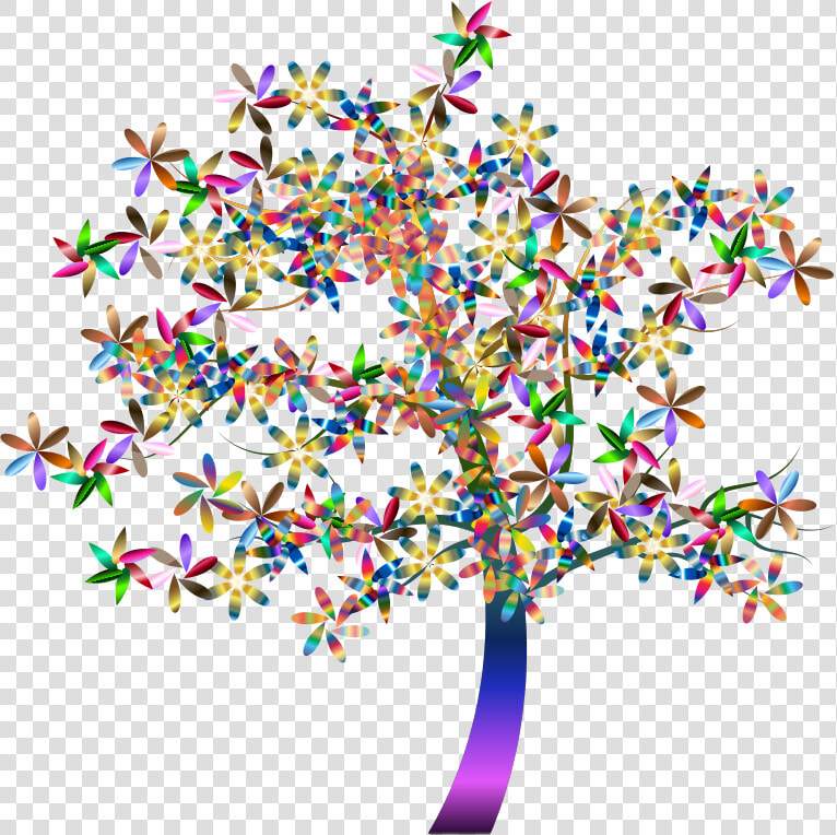 Colorful Floral Tree   Colourful Tree Png Transparent  Png DownloadTransparent PNG