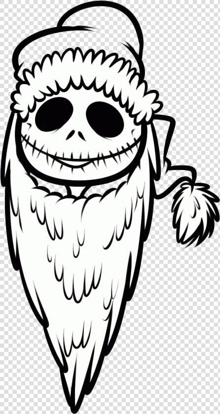 Transparent Jack Skellington Face Png   Jack Skellington Christmas Coloring Page  Png DownloadTransparent PNG