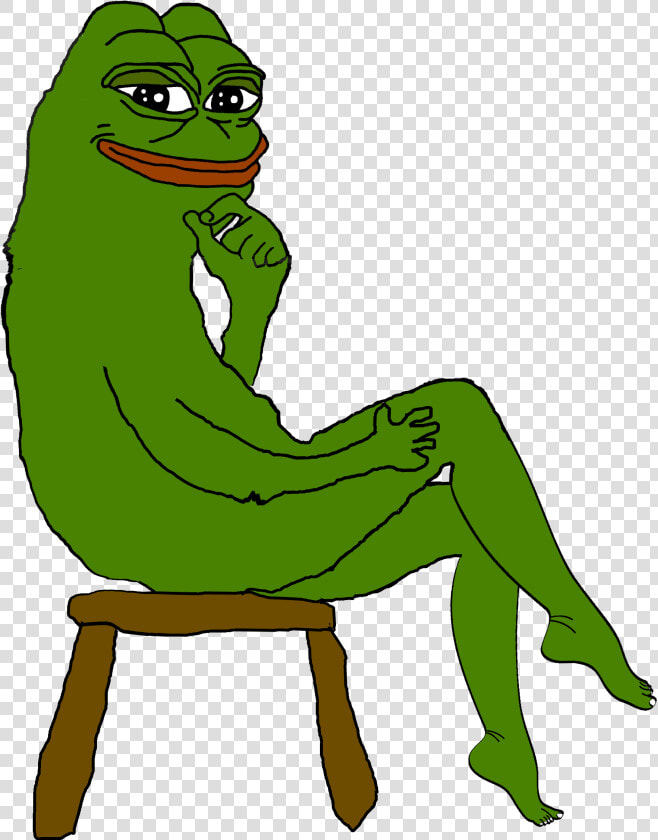 Pepe The Frog Sling Bag Crossbody Women Shoulder Casual   Naked Pepe The Frog Sitting  HD Png DownloadTransparent PNG