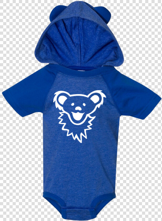 Grateful Dead Dancing Bear Face Baby Hooded One Piece   Grateful Dead Onesie Amazon  HD Png DownloadTransparent PNG