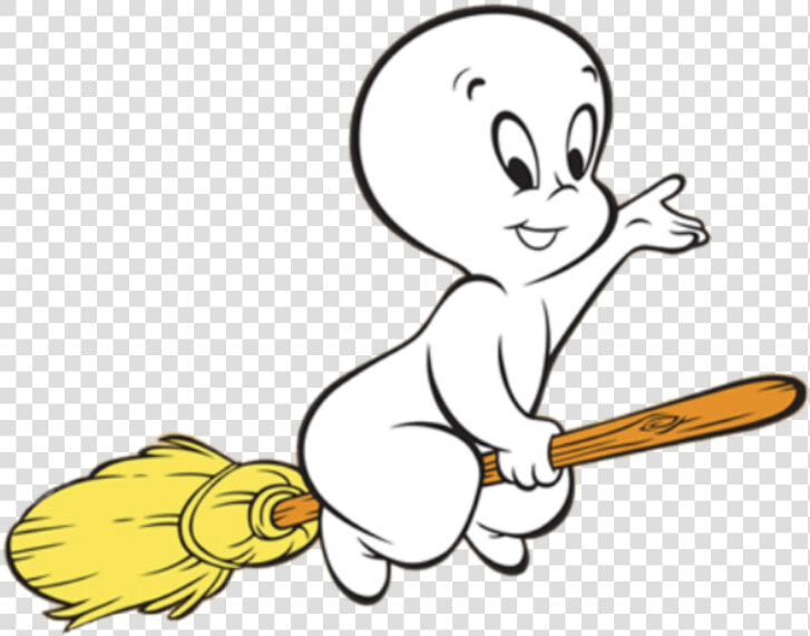 Casper Flying On A Broom   Casper The Friendly Ghost Clipart  HD Png DownloadTransparent PNG