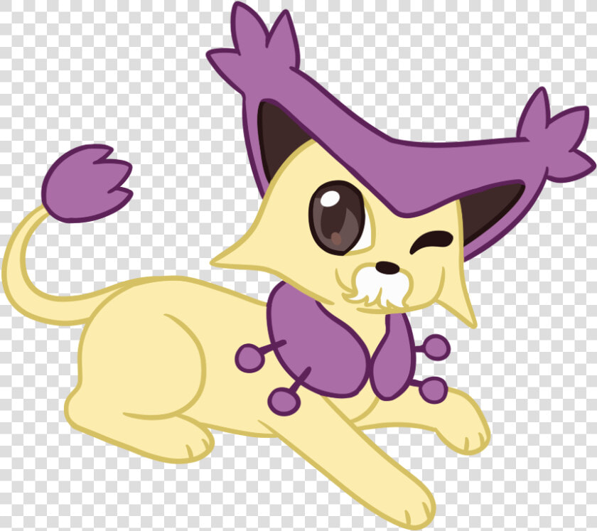 Male Delcatty    My Starter Poke    With A Mustache   Cartoon  HD Png DownloadTransparent PNG