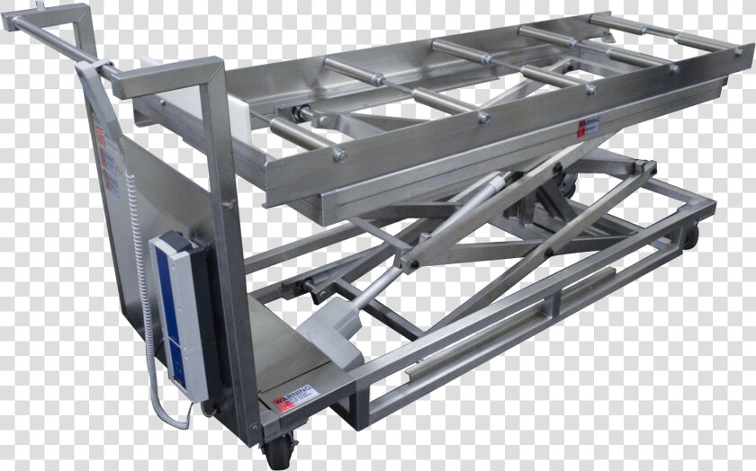 Portable Cadaver Scissor Lift With Rollers Class   Roof Rack  HD Png DownloadTransparent PNG
