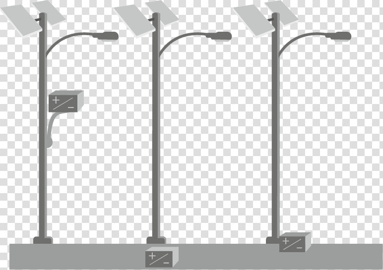 Basic Components Of Solar Led Street Light  HD Png DownloadTransparent PNG