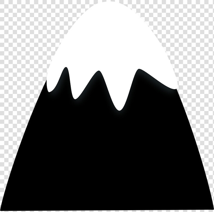 Hill  Snow  Mountain  Top  Cartoon  Black   Cartoon Snow Covered Mountain Png  Transparent PngTransparent PNG