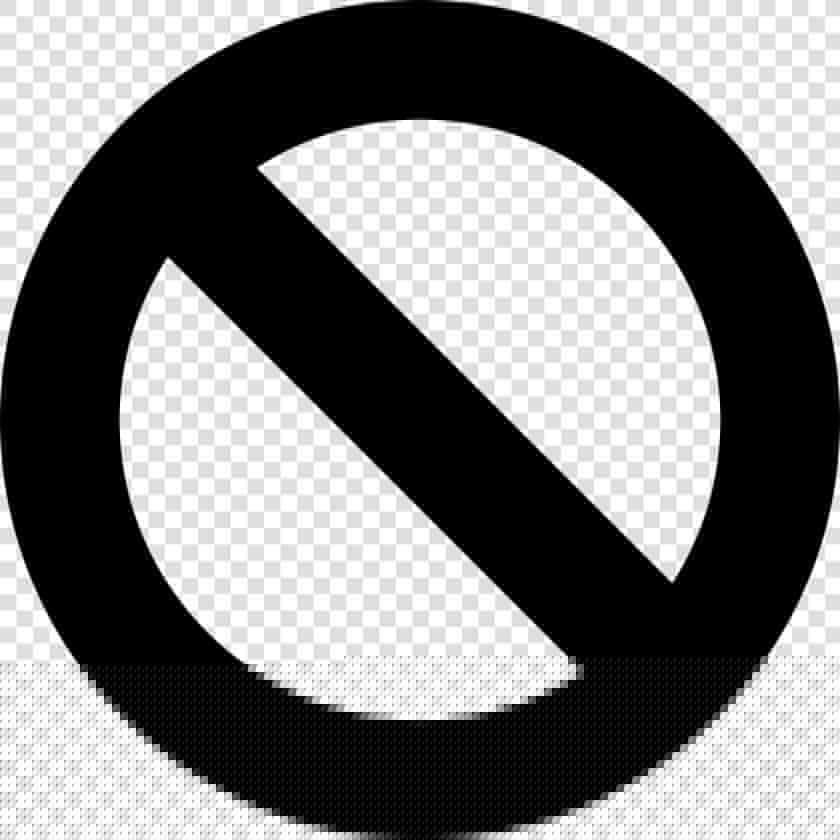 Prohibition Symbol Of A Circle With A Slash  HD Png DownloadTransparent PNG