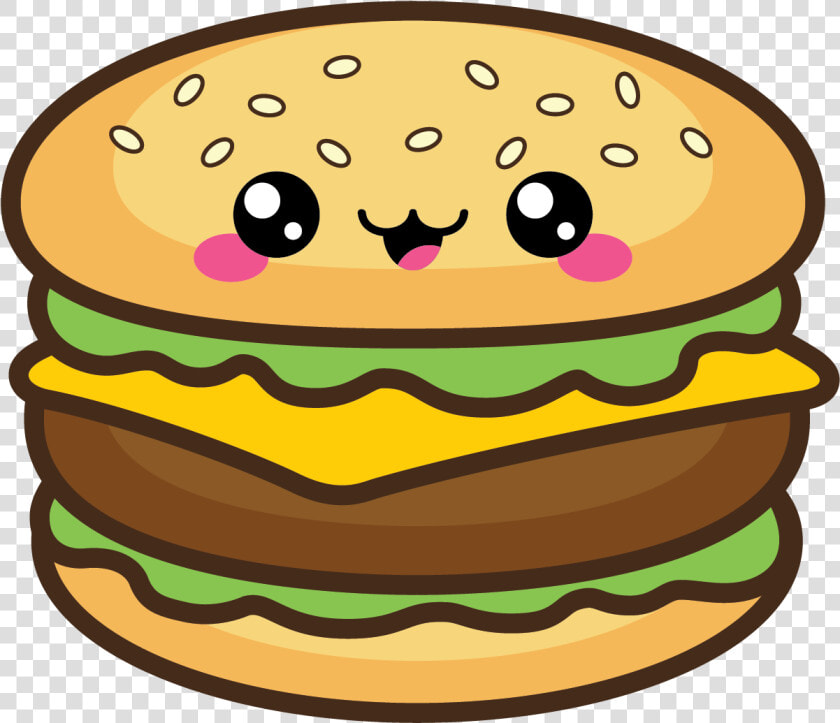 Cute Bbq Burger Clipart   Png Download   Cute Burger Clip Art  Transparent PngTransparent PNG