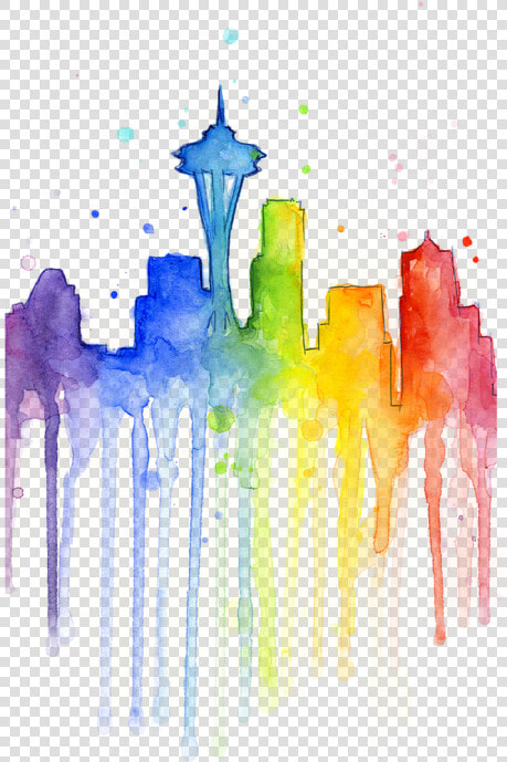 Transparent Water Color Heart Png   Rainbow Water Color Png  Png DownloadTransparent PNG