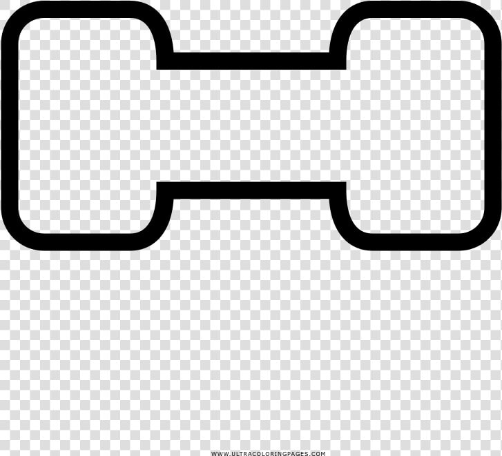 Dumbbell Coloring Page   Dumbbell  HD Png DownloadTransparent PNG
