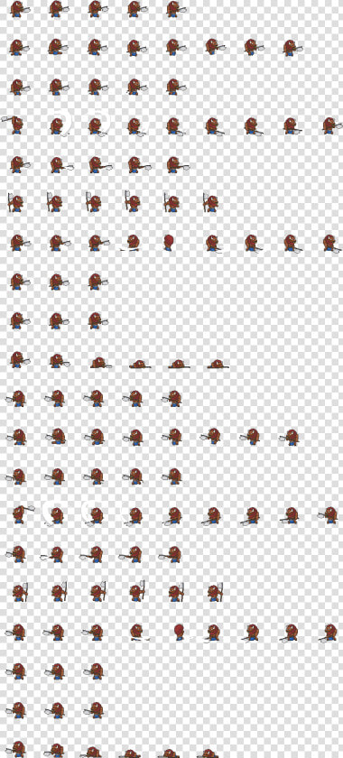 2d Pixel Minotaur Sprite Sheet  HD Png DownloadTransparent PNG
