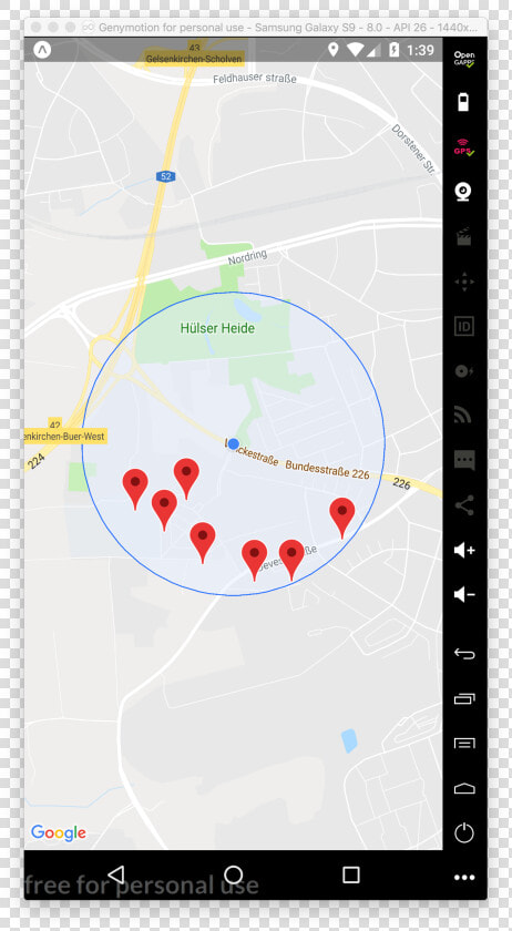 Map With Circle   React Native Maps Filter  HD Png DownloadTransparent PNG